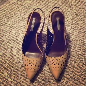 Bcbg beige heels